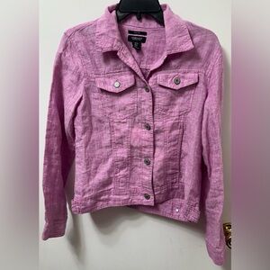 Jones New York pink Linen Jacket
Like new. Smoke free home